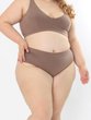 Calcinha Básica Plus Size - Chocolate
