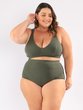 Calcinha Hot Pant Elô Plus Size - Verde Escuro